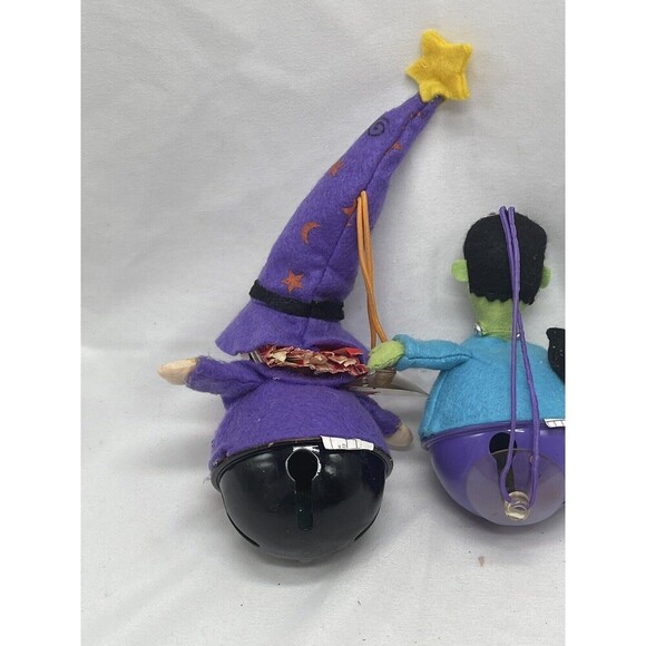 Avon Halloween Jingle Bell Ornaments Spooky Fun Pals Metal Dracula Mummy Witch - Picture 10 of 16